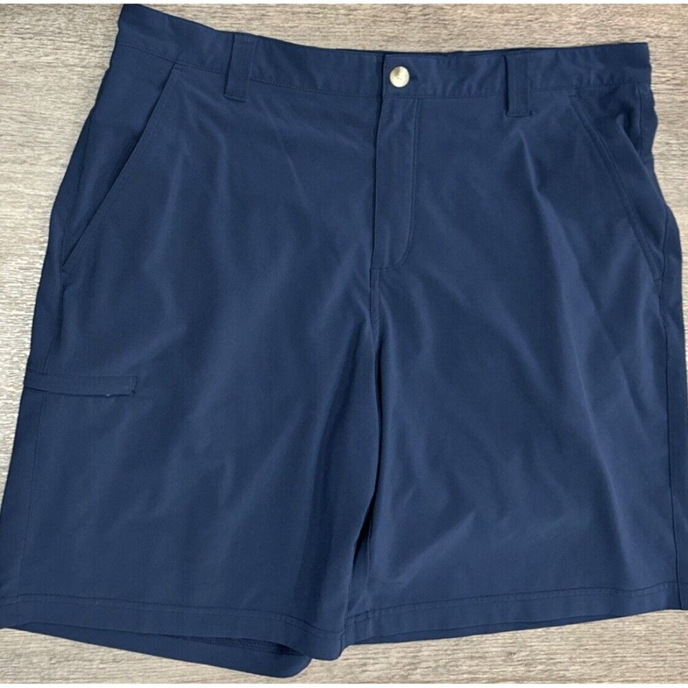 Columbia PFG Shorts Fishing Navy Blue Mens 38 Lightweight Casual Nautical